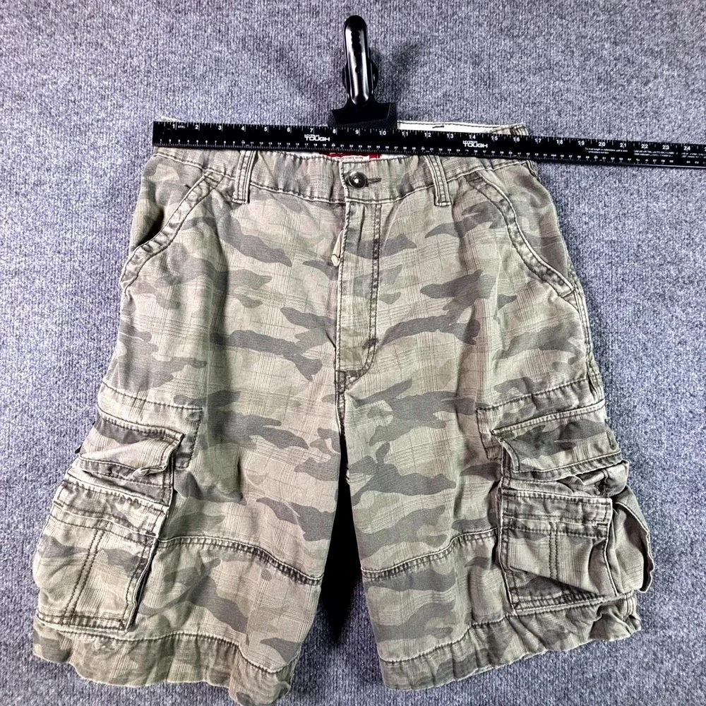 VTG Levis Squad Cargo Shorts Mens 33 Beige Camouflage US Army Military Cotton